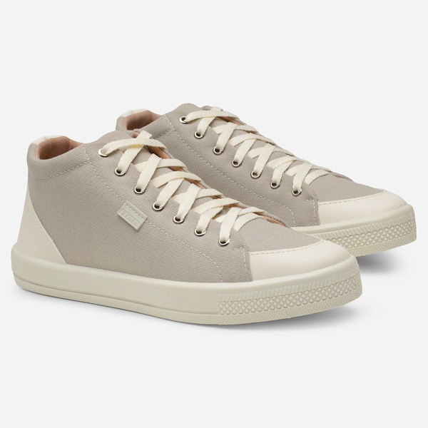 TÊNIS FEMININO CANO ALTO LONA NUDE | NINE4 STORE
