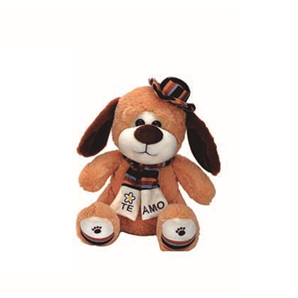 Brinquedo urso pelúcia cãozinho marrom