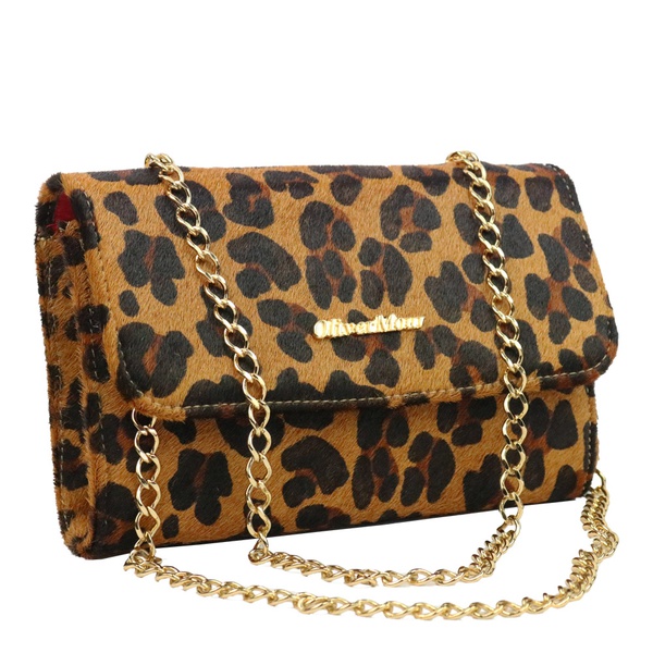 leopard print leather bolsa