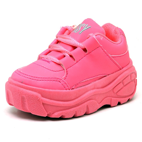 Tênis Anacapri Sola Alta Tecido Rosa | ZZ MALL