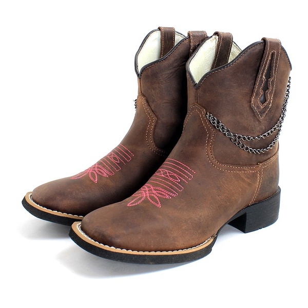 bota feminina cano curto texana