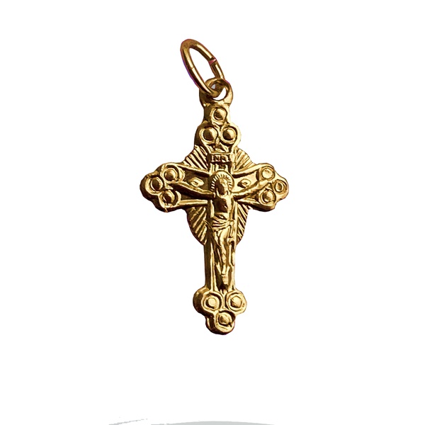 Crucifixo Dourado Resplendor 2,2cm X 1,3cm