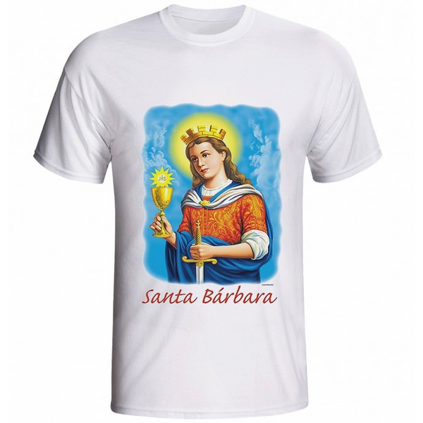 Camiseta Santa Bárbara | PALUDO ARTIGOS CATÓLICOS