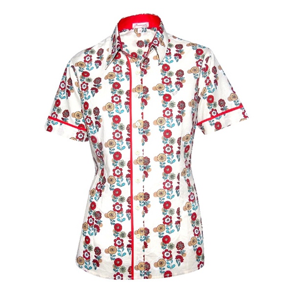blusa floral feminina