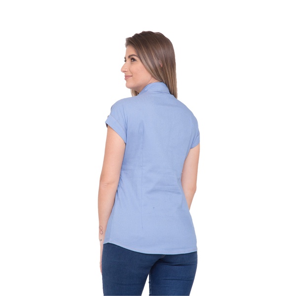 blusa de manga jeans