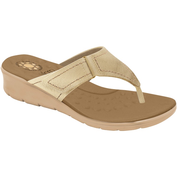 Chinelo Esporão e Fascite com Velcro - Champagne | Pé Relax Sapatos  Confortáveis