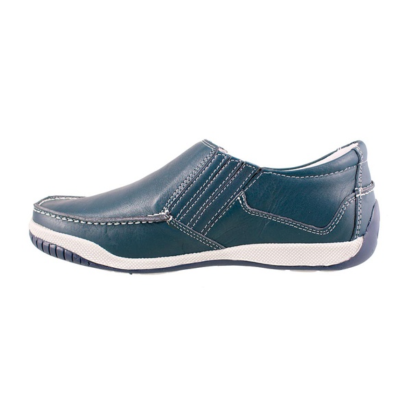 Sapato Mocassim Masculino - Azul | Pé Relax Sapatos Confortáveis