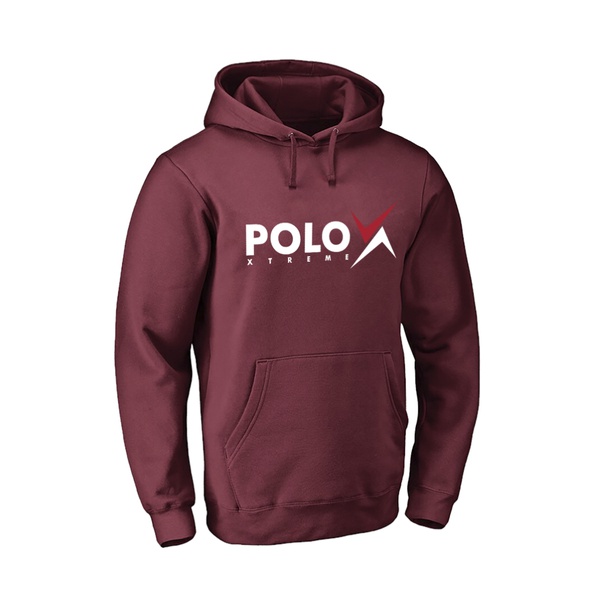 red moletom com capuz polo