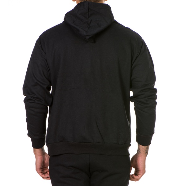 black polo zip up moletom com capuz mens