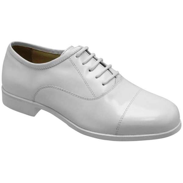 Sapato Social Militar Couro Branco Alto-Brilho. | PORTAL DO MILITAR