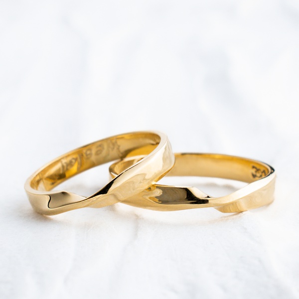 Aliança de Casamento em Ouro 18k 3mm modelo Eternal