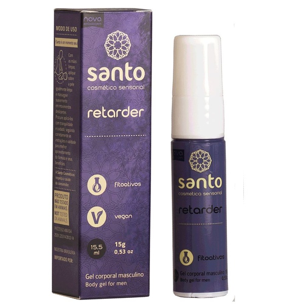 Retarder Gel Retardante 15gr Santo CosmÉticos QV_STORE