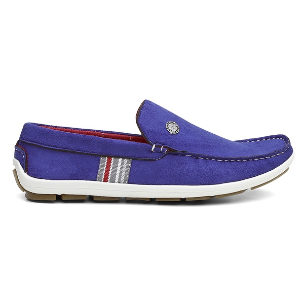 mocassim masculino azul