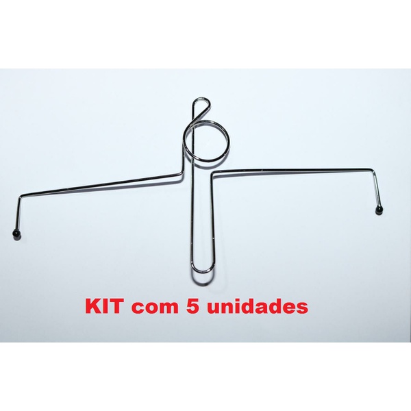 KIT 5 unidades - Prendedor De Hinário Clave de Sol niquelado