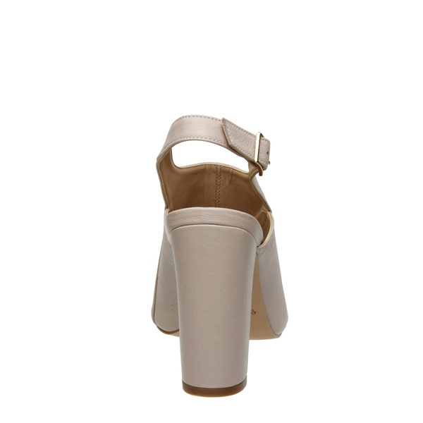 sapato peep toe nude