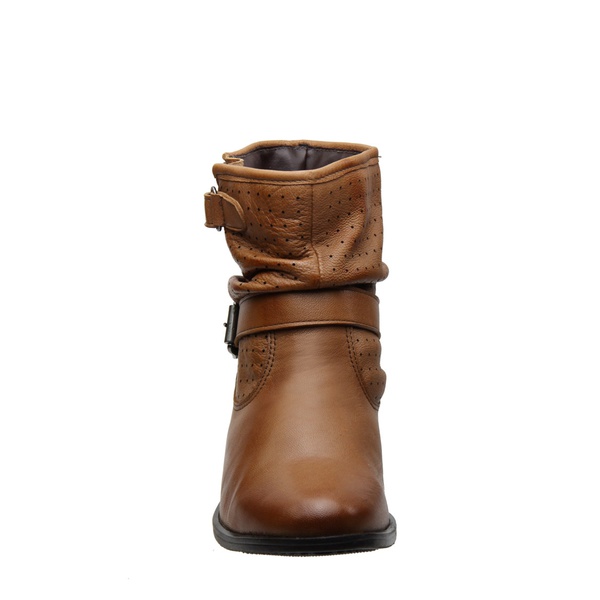 bota cano curto fivelas