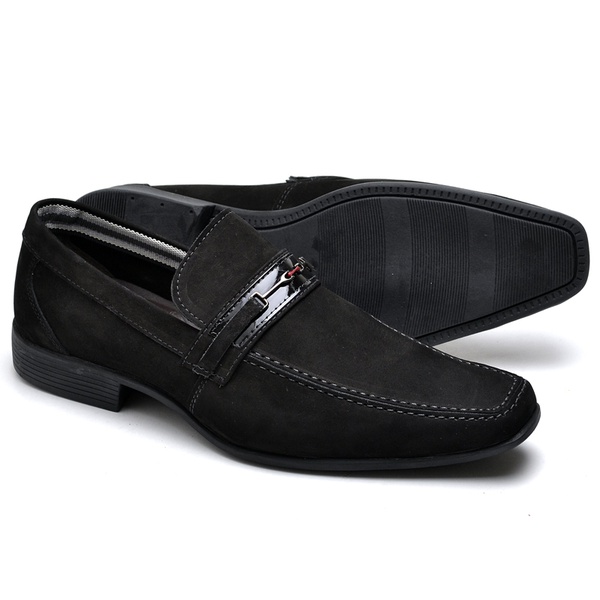 sapato nobuck preto
