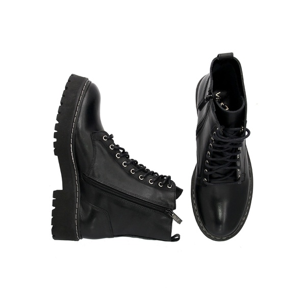 coturno preto plataforma