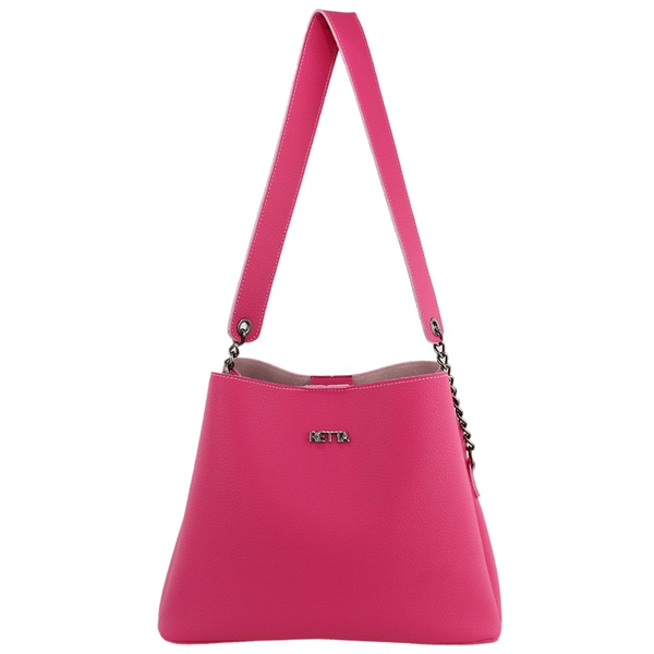 pink drawstring bolsa