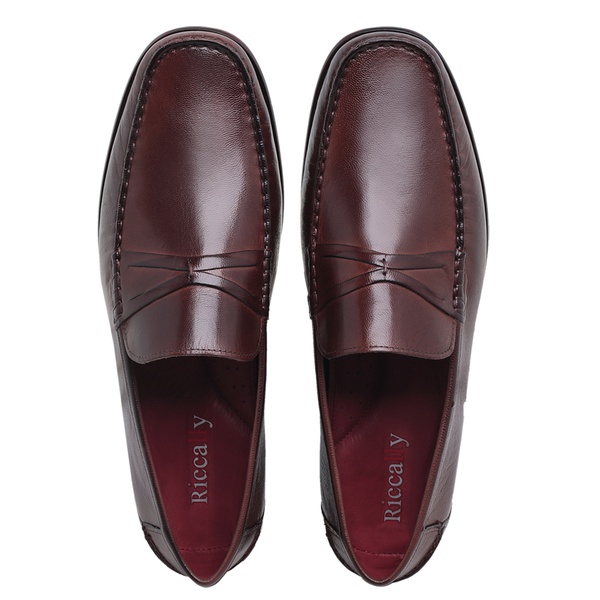 Mocassim Argentino Masculino Couro Mouro Gravata Riccally | Riccally