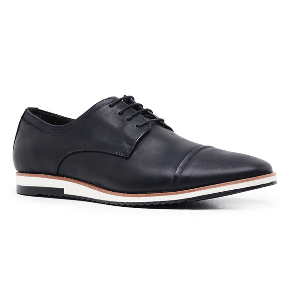 Sapato Social Masculino Couro Nobuck Preto Riccally | Riccally