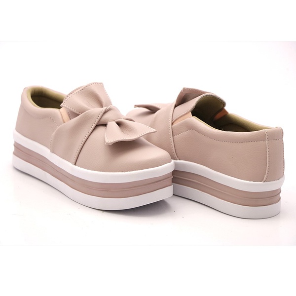 slip on feminino laço