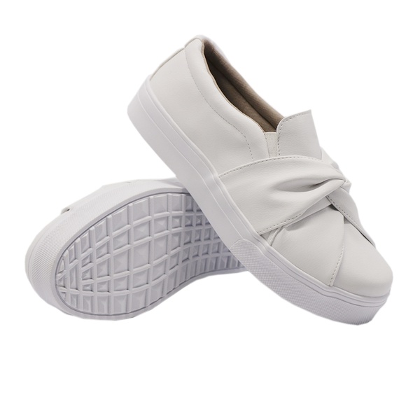 slip on flatform branco