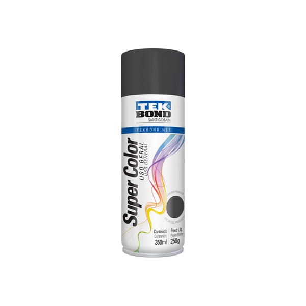 Tinta Spray Supercolor Grafite 350 ml - Tekbond