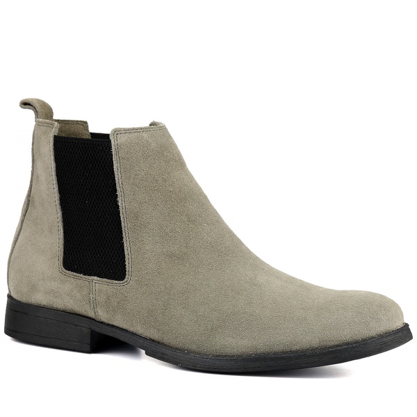bota chelsea cinza
