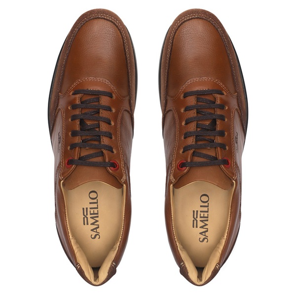 Tênis Casual Elevator Masculino Dingle Bronze Samello | SAMELLO