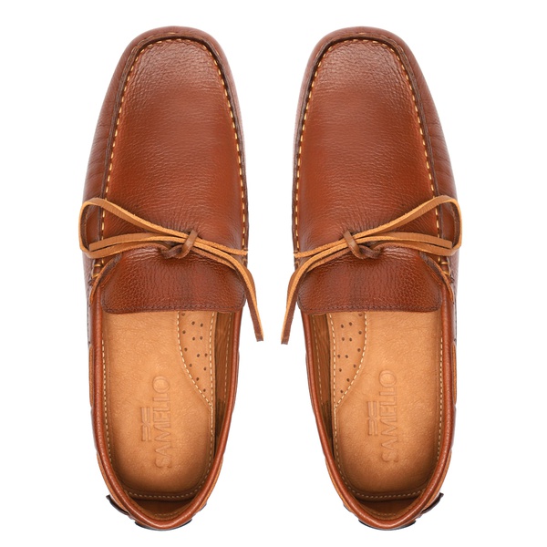 Drive Masculino Loafer Mocassim La Plata Havana Samello | SAMELLO