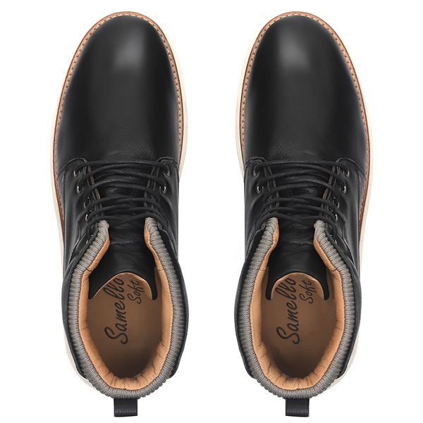 Soft Bota Ranger Ham Preta - Bota Comfort Masculina Samello | SAMELLO