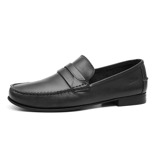 Mocassim Loafer Masculino Bossier Preto Samello | SAMELLO