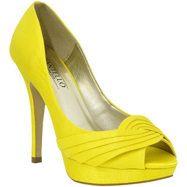 peep toe amarelo