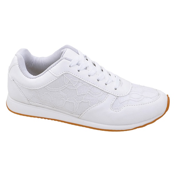 tenis branco feminino com detalhes