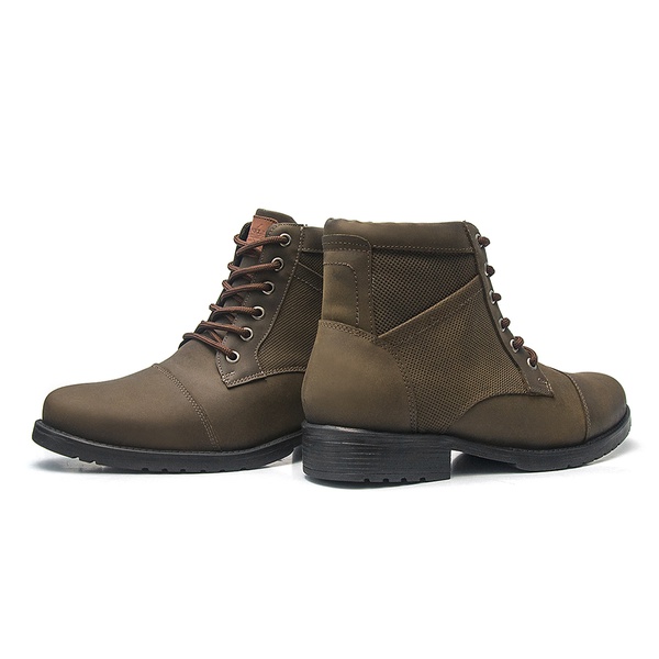 coturno masculino marrom claro