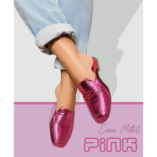 Mulle Pink Croco
