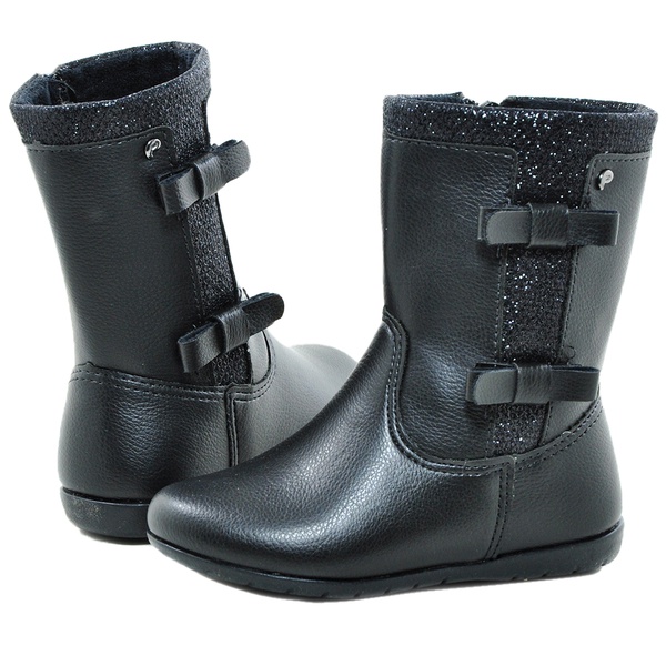 Bota Coturno Infantil Ivy Feminina Pampili 463017 Preta 949 | ZAPELI