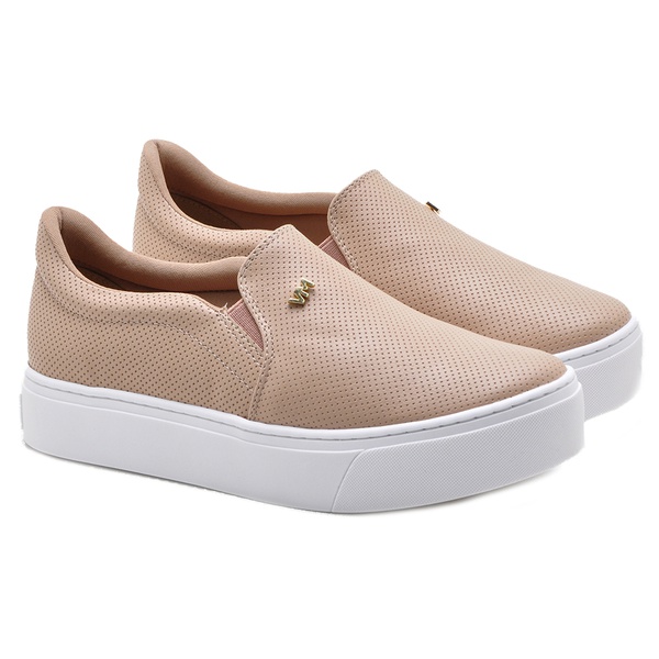 Tênis Slip On Via Marte 20408 Nude 422 | SAPATO DE FRANCA