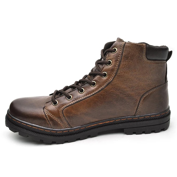 Bota masculina em Couro Laroche 0551-2712 Café 339 | SAPATO DE FRANCA