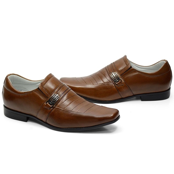 sapato social cor whisky