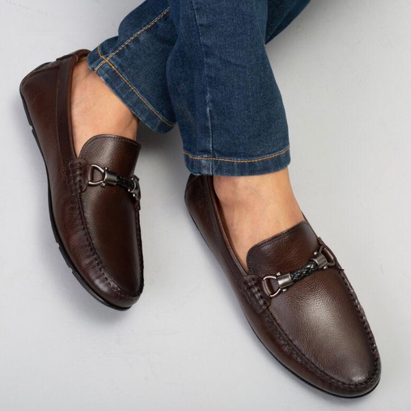 Mocassim Masculino Mallorca em Couro Café Savelli | SAVELLI CALÇADOS