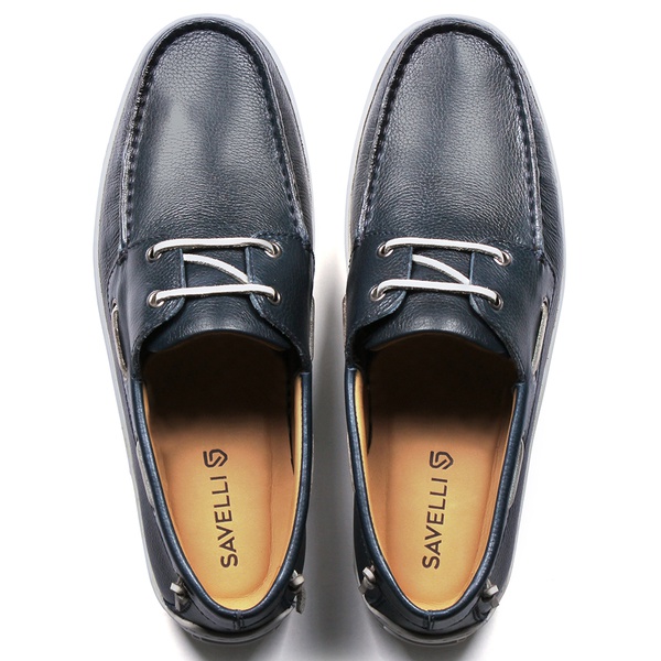Dockside Masculino Capri Em Couro Floater Elba Blue Savelli | SAVELLI  CALÇADOS
