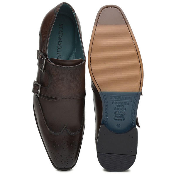 Sapato Social Mondrian Piet Tabaco/Pinhão | SCATAMACCHIA