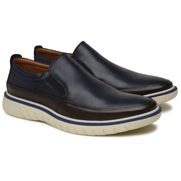 Sapato Casual Dodge Ilhéus Marinho Tabaco | SCATAMACCHIA