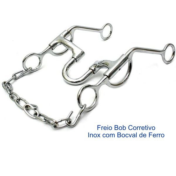 Freio Bob Corretivo - Inox com Bocal de Ferro