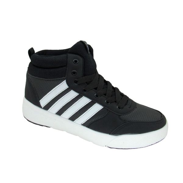 Tênis Casual Cano Alto Masculino Logus 20890 Preto | Sensação Store