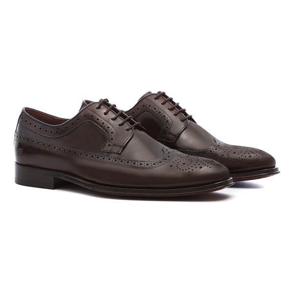 sapato brogue marrom masculino