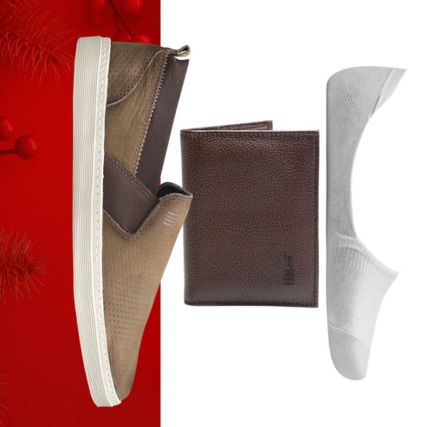 slip on com meia masculino