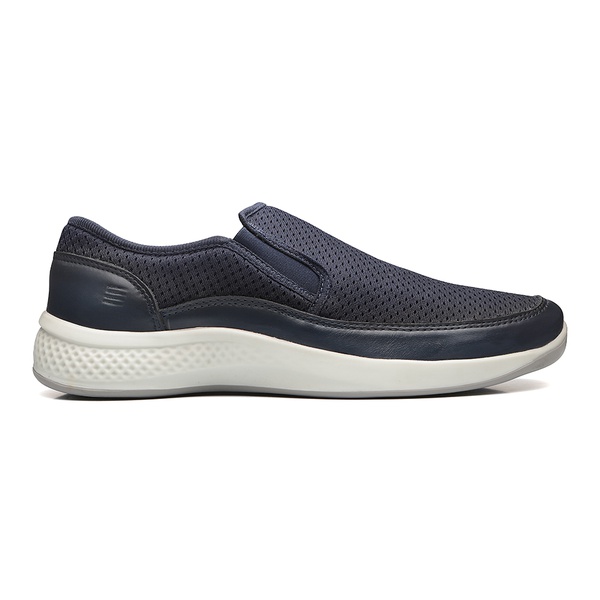Tênis Casual Slip-On Masculino Em Nylon E Couro Marinho | SERGIO`S